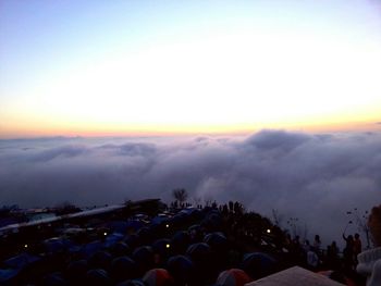 Scenic view of sky at sunset