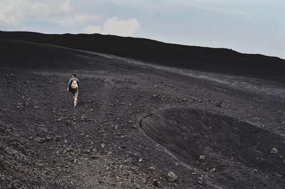 Full length of man walking on land