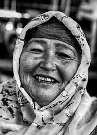 Close-up portrait of a woman