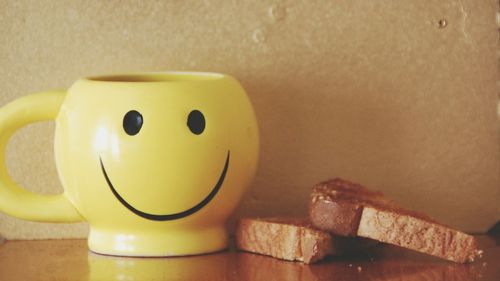 Close-up of food on table