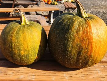 Close-up of pumpkins in market