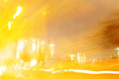 Multi colored lights in dark room