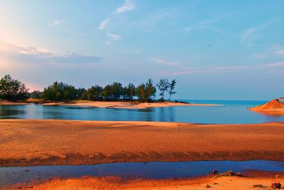 Scenic view of sea against sky