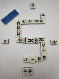 Close-up of computer keyboard on table