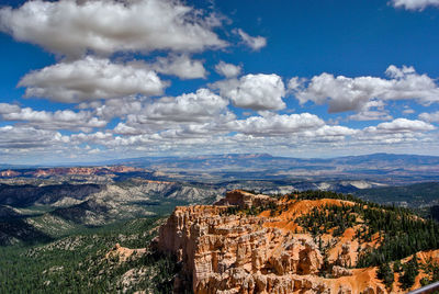 Scenic view of bryce canyon national park against sky