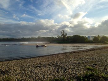 Scenic view of calm lake