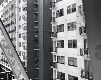 Low angle view of buildings in city