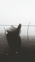 View of boats in water