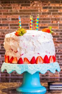 Close-up of cake on table