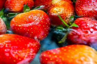 Close-up of strawberries