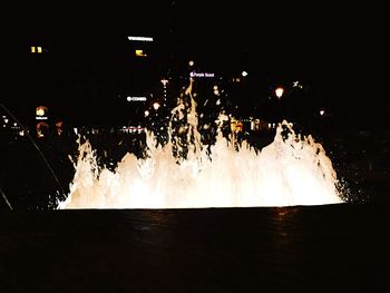 Fountain at night