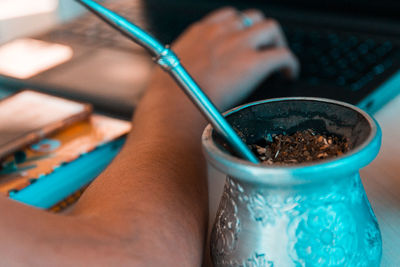 Mate argentinian traditional drink 