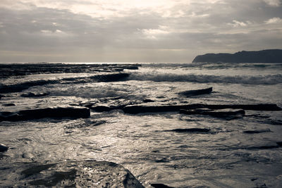 Scenic view of sea against sky