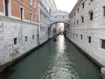 Canal amidst buildings in city