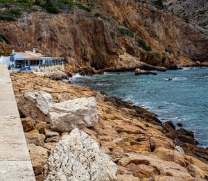 Scenic view of beach