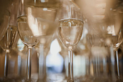 Close-up of wine glass on table