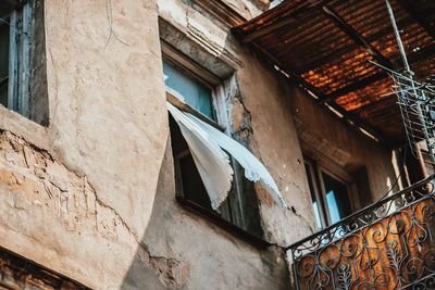 Low angle view of old building