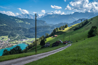 Landscape at turren, above lungernsee, switzerland