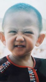 Close-up portrait of boy