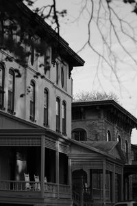 Low angle view of building against sky