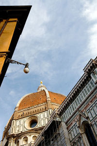 Low angle view of traditional building against sky