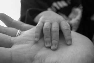 Close-up of hands