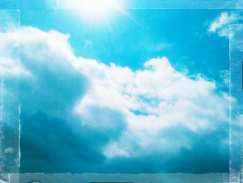 Low angle view of cloudy sky