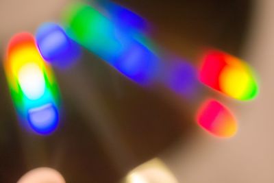 Defocused image of colorful lights