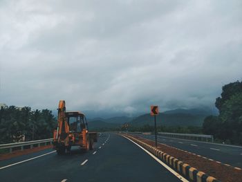 View of highway against sky