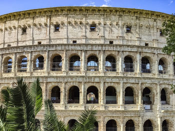 Facade of the coliseum of rome