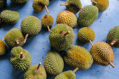 High angle view of fruits in market