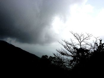 Low angle view of cloudy sky