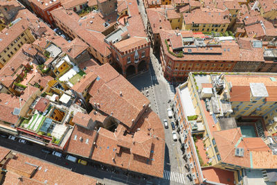 Bologna in medieval city in italy