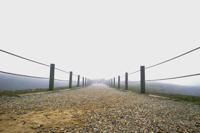 Bridge against clear sky