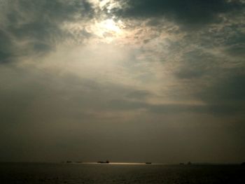 Scenic view of land against sky