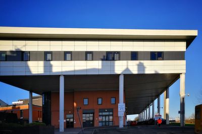 View of office building against clear sky