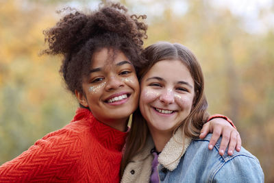 Portrait of smiling young woman