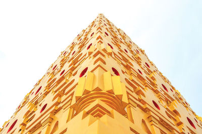 Low angle view of temple against sky