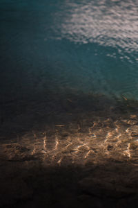 High angle view of sea