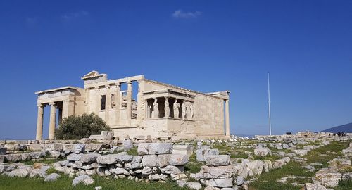 Historic building against blue sky