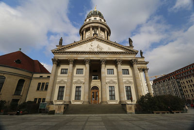 Church facade against the sky