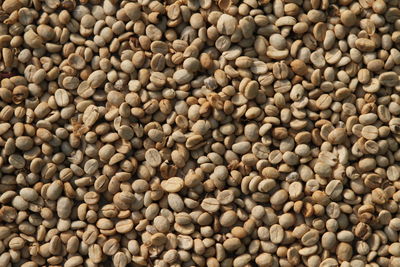 Full frame shot of raw coffee beans