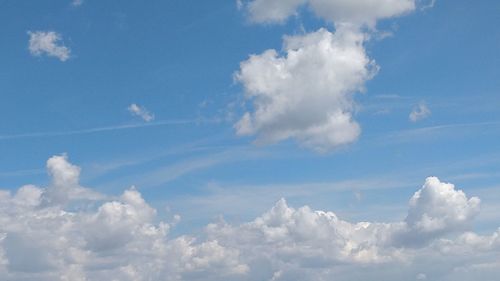 Low angle view of clouds in sky