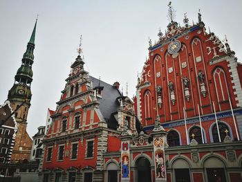 Low angle view of historical building