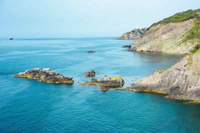 Scenic view of sea against sky