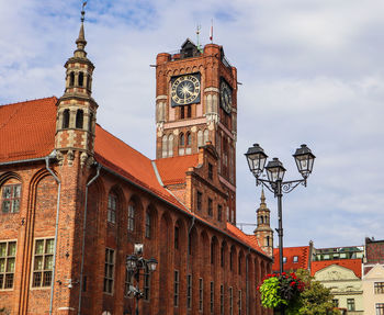 Low angle view of building against sky