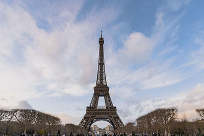 Eiffel tower against sky