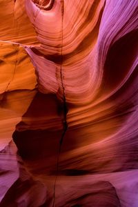 Full frame shot of rock formation in cave