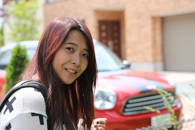 Portrait of a smiling young woman