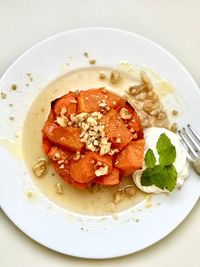 Close-up of food in plate